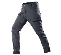Générique Pantaloni Cargo da uomo impermeabili con tasche e bottoni, pantaloni da lavoro comodi per autunno inverno pantaloni tattici da uomo di grandi dimensioni, pantaloni casual per tutti i giorni
