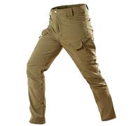 Générique Pantaloni Cargo da uomo impermeabili con tasche e bottoni, pantaloni da lavoro comodi per autunno inverno pantaloni tattici da uomo di grandi dimensioni, pantaloni casual per tutti i giorni