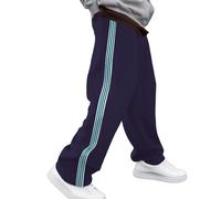 Générique Pantaloni casual dritti da uomo con caduto elegante e lunghezza perfetta per un comfort quotidiano eccezionale e uno stile versatile, viola., S