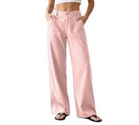 Générique Pantaloni da costume da donna chic e professionali, calze da sarto, con vita elastica, comode e tasche, tinta unita, vestibilità dritta ed elegante, abbigliamento versatile per il lavoro