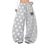 Générique Pantaloni da jogging da donna, stile retrò americano, casual, comodi, con coulisse, per la stagione primavera, autunno e inverno