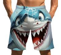 Générique Pantaloni da Uomo Con Stampa Squalo Pantaloncini Pigiama per Il Tempo Libero Pantaloncini Casual per Vacanze in Spiaggia Costume da Bagno Elastico Confortevole Pantaloni per il Tempo Libero
