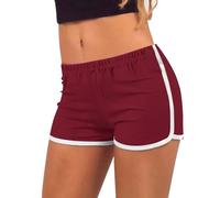 Générique Pantaloni da yoga da donna - Pantaloni da interni da donna, comodi, corsaro leggeri, vestibilità aderente, pantaloni traspiranti, pantaloni eleganti, in vita elasticizzata, rosso, XL