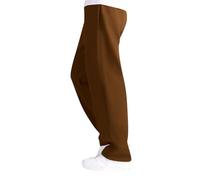 Générique Pantaloni dritti casual da uomo, alla moda, pantaloni larghi e caldi per giovani, alla moda, marrone, XL