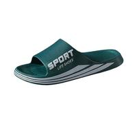 Générique Pantofole da uomo comode da spiaggia, da bagno all'aperto, al chiuso, unisex casual, verde, 39 EU