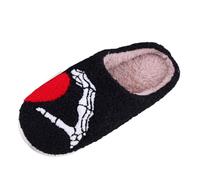 Générique Pantofole di Halloween per le Donne Pantofole Carine Cartoon Calde Spaventose per Le Donne, Le Noir, 44 EU