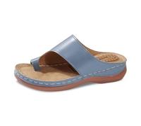 Générique Pantofole estive da donna con design a punta, ideali per la spiaggia e le uscite casual, con suola interna di massaggio confortevole per un uso tutto il giorno, Azzurro, 37 EU