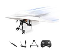 Générique Paper Airplane Kit fai da te | Foldable Electric With Gyro | Remote Control Paper Plane Drone Stem Toy for Outdoor Park Garden Patio Courtyard, Kids Boys and Girls