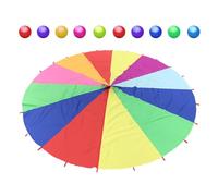 Générique Paracadute per,Paracadute per, Paracadute Multicolore, Paracadute Sportivo a Colori con proiettili, a da 6 Piedi per Attività di Cooperazione sui Parchi Giochi