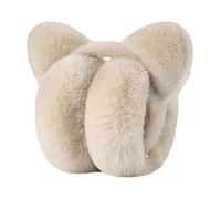 Générique Paraorecchie per l'inverno | Design Orso pieghevole anti- comfort accogliente, paraorecchie invernali da donna, per sci, corsa, grande freddo e attività all'aperto, Colore panna., Se