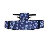 Générique Paraurti per computer, copertura esterna resistente al calore, protezione contro i raggi UV per computer, protezione in tessuto Oxford resistente, design pieghevole, Blue Flower - L, Se