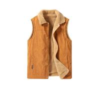 Générique Paris Germain - Giacca da uomo in stile retrò, in stile corduroy con Thick Lamb Velvet Casual Vest Gilet da uomo, colore: Blu, b, 5X-Large