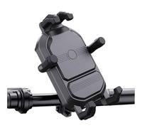 Générique Parola del telefono Cellulare della Moto, Supporto del telefono per Moto,Supporto per telefono Mobile antifurto | Base di Montaggio Assorbente Gli Urti con Pinza per Bici Scooter ATV