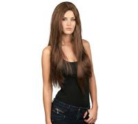 Generique - Parrucca Liscia Castana Donna Halloween