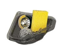 Générique Passeggino per lavello angolo,Porta scolapiatti magnetico in triangolo - per lavellino,Anti-tappo per rifiuti alimentari, frutta, verdura