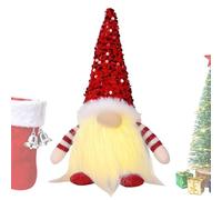 Générique Pattini di Natale | 30 cm con statuetta in peluche glitterata | Lutin in esecuzione a batterie, per festa di Natale, Pasqua, compleanno, casa, ufficio, mensola cucina camino, appartamento