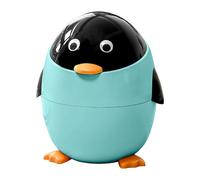 Générique Pattumiera con coperchio - vassoio da scrivania | Bin carino | Penguin bidoni della spazzatura | Contenitore per rifiuti animali | Contenitore portaoggetti con coperchio per camera da letto