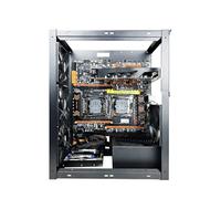 Générique PC Case - Stackable Aluminum 30 x 25 cm | Cooling Fan Stand and