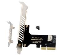 Générique PCIE Expansion Card, External Double Port Adapter, High Fast PC Accessory, Enhanced Read Write for Motherboard, Laptop, Data Transmission, Stabile Workplace Bandwidth