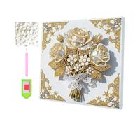 Générique Pearl Art Kit - DIY Gem Painting Canvas With Frame Craft Set