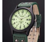 Générique Pelle Data Orologio Sportivo Uomo Cinturino Classico Quarzo Orologio da Uomo Piccola Scatola Antica Argento, bianco, misura unica