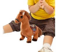 Générique Peluche a forma di cavallo, statuetta interattiva con funzione elettrica, animale in peluche cavallo - per tutte le bambine ragazzi gioco di equitazione gioco di fattoria bambino