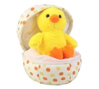 Générique Peluche animale - 25 cm, morbido peluche a forma di uovo, statuetta carina, design soffice con cerniera, morbido al tatto, accessorio affascinante e adorabile per ragazzi, ragazza