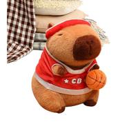 Générique Peluche Capybara dolce a tema palla sportiva animale 26,7 x 22,1 x 10,94 cm con un design , giocattolo di peluche da coccolare, decorativo con materiale morbido, jo