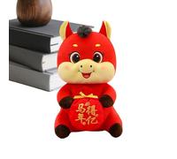 Générique Peluche Cavallo Anno Cinese - Capodanno cinese 2026 Peluche - Souvenir,Decorazione per la casa Scaffale interno auto scuola ufficio dormitorio
