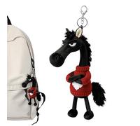 Générique Peluche Cavallo Capodanno Cinese | Decorazione Interior Cinese Dolce E Carino | Giocattolo Peluche Cavallo Riempito - per Auto Borse Soggiorno Vetrina Casa Ufficio Biblioteca