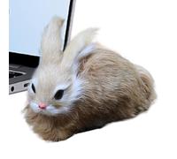 Générique Peluche coniglio - Statuetta di coniglio dolce per tavolo - Decorazione per la casa di collezione, bambola animale per adolescenti e adulti