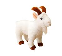 Générique Peluche Di Capra - Statuetta giocattolo dolce, realistica e carina, giocattolo di capra di simulazione, per ragazze, uomini, donne, adulti, ragazzi di fattoria