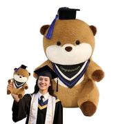 Générique Peluche diplomato | Cuscino Abbraccio Lontre Carine - Peluche Animale con Cappello Studente e Diploma per Camera Festa San Natale Decor