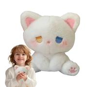 Générique Peluche Gatto | Cuscino Decorativo in Peluche,Cuscino interattivo morbido per la pelle con emozioni espressive per ragazze, ragazzi, famiglie adolescenti