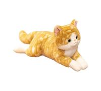 Générique Peluche gatto giocattolo morbido cuscino da 50 cm in peluche con posa allungata realistica | per ragazze adulte dallo stress camera da ufficio viaggio auto al sonno