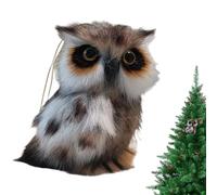 Générique Peluche gufo - Giocattolo di peluche gufo - Occhi vividi con ciondolo sospeso per porta parete decorazione festa
