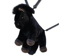 Générique Peluche - Morbido A Forma Di Cavallo Per, Peluche, Bretelle larghe Scuola Per Bambini Da Viaggio Leggero | Presepe, Elementare, Opaco, Nero , Se référer au descriptif, riferimento alla