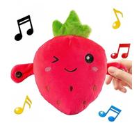 Générique Peluche Musicale Frutta con Sensore Tocco, Peluche Pianoforte A Ritmi Musicali, Animale in Pelo- Interattivo Carota E Fragola Elettrico, Regalo Di Risveglio per 3 Anni E Più Batterie Non