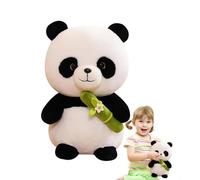 Générique Peluche Panda - Adorabile orso di panda in peluche che tiene , animale di peluche fatto a mano realistico, morbido e coccoloso in peluche | Vivide Panda per le decorazioni di crè