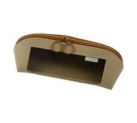 Générique Pen Organizer, Leather Case, Zipper Container, Waterproof Stylish Design, Clear Stationery Holder, 9,25 x 3,15 x 3,35 pollici, Lightweight and Sturdy, for Notes Rulers Scissors Storage