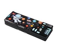Générique Pen Pencil Case, Student Stationery Organizer, Sturdy Home Writing Organizers Box, Cartoon Pencil Organizer for Boys and Girls, 10,24 x 3,74 x 1,38 pollici, Black, Dark Blue, Blue, Nero , Se