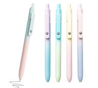 Générique Penna a inchiostro gel per il diario | punta fine 0,7 mm scrittura fluida, set di 5 penne a sfera retrattili con punta precisa e clip per scuola ufficio casa
