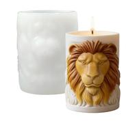Générique per candele | DIY flessibile riutilizzabile antiaderente | in resina siliconica a forma di leone, per gesso, sapone, scultura, feste, San , famiglia e