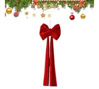 Générique per cime di abete | Decorazione grande riutilizzabile pre-annodata - di vertice per albero di Natale, per esterni interni cancelli recinzioni scale sfondo casa vacanze
