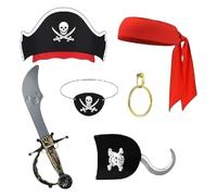 Générique per costume da pirata per, set di costumi da pirata per | Set di costumi per,Kit cosplay costume di Halloween per