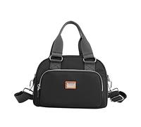 Générique Per Il Cuoio Del Computer Portatile per le donne Nuova borsa impermeabile tela multiuso Mano Pelle Nero, Le Noir, Taglia unica