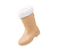 Générique Per Ragazze Taglia 3 Pantaloncini Rain Boots For Womens Ankle Rainboot Garden Boot Ladies Rubber Outdoor Work With Comfort Stivali Alti Per Le Donne Tacchi Lacci, cachi., 40 EU