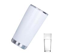 Générique per sublimazione | Bicchiere termico a doppia parete in acciaio inossidabile da 20 oz con cannuccia con coperchio chiuso | sublimazione magri Tumblers regali fai da te per donne