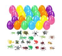 Générique Per Uova Di Pasqua 24 Pezzi di Guarnizioni Divertenti | Animali Sorprese Di Pasqua Per Giochi Indoor Outdoor Scuola Festa