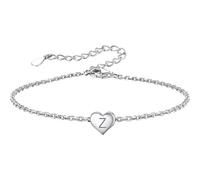 Générique Perline Bracciale Bracciale Anelli Braccialetti 925 Sterling Chain Bracciali Per Donne Lettera Z Larghezza Gioielli, Taglia unica, Rame, Nessuna pietra preziosa